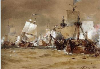 Seascape, boats, ships and warships. 69